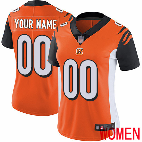 Limited Orange Women Alternate Jersey NFL Customized Football Cincinnati Bengals Vapor Untouchable->customized nfl jersey->Custom Jersey
